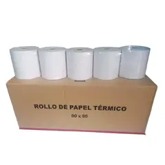 GENERICO - ROLLO DE PAPEL TERMICO 80x80mm 55Gr -- CAJA 20 ROLLOS