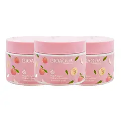 BIOAQUA - PACK 3 CREMA EXFOLIANTE PEACH EXTRACT 420G