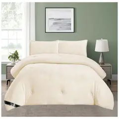 GENERICO - EDREDON PIEL DE CONEJO CON PIEL DE ANGEL 3D ALTO RELIEVE 5 PIEZAS