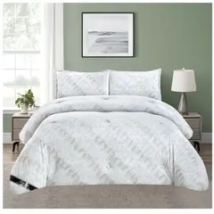 GENERICO - EDREDON PIEL DE CONEJO CON PIEL DE ANGEL 3D ALTO RELIEVE 5 PIEZAS