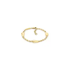 CALVIN KLEIN - Pulsera dorada de acero inoxidable