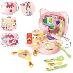 GENERICO - CARTERA COCINA JUGUETE 28 PIEZAS