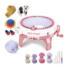 GENERICO - Maquina Para Tejer Manual Sentro 48 Agujas Telar Giratorio