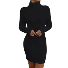 GENERICO - Vestido Mujer Mlarga Hilo 359G-30 Color Negro
