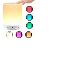 GENERICO - PARLANTE BLUETOOTH TOUCH LÁMPARA 2 EN 1 RECARGABLE CON LUCES