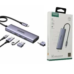 UGREEN - Hub Multifunción 5 en 1