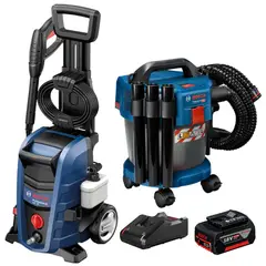 BOSCH - COMBO Hidrolavadora Alta Presión 1800PSI GHP180 ASPIRADORA INALAMBRICA