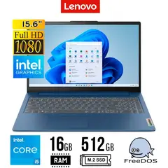 LENOVO - Laptop IDEAPAD SLIM 3 15IAH8 intel Core i5 12va Gen Ram 16GB SSD 512 15.6 FHD FreeDos