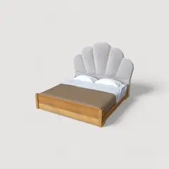 MUEBLES MACRUMO - Cama Tapizada Bristol Premium de 2plz Color Gris Tela antifluido