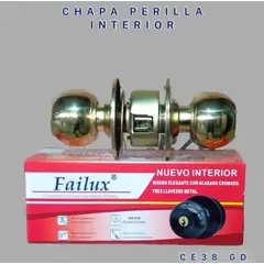 GENERICO - Chapa perilla acero dormitorio