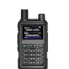 PREMIUM - Kit de Radios Walkie Talkie Portatil Pantalla Linterna Led Lantun UV-17PRO NEGRA