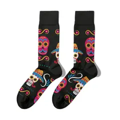 BILLY BROWN - Medias Catrina 1 Coloridos con Diseño Unisex 1 Par