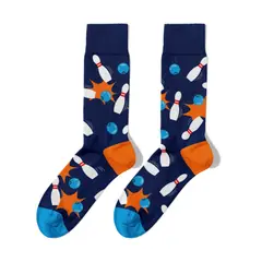 BILLY BROWN - Medias Bolos Coloridos con Diseño Unisex 1 Par