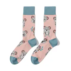 BILLY BROWN - Medias Koala Coloridos con Diseño Unisex 1 Par