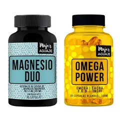 MUJER AGUAJE - Magnesio Duo + Omega Power Cápsulas