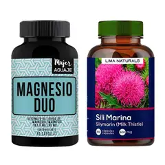 LIMA NATURALS - Magnesio Duo + Silimarina Cápsulas