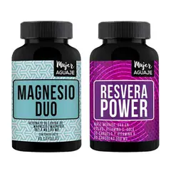 MUJER AGUAJE - Magnesio Duo + Resvera Power Cápsulas