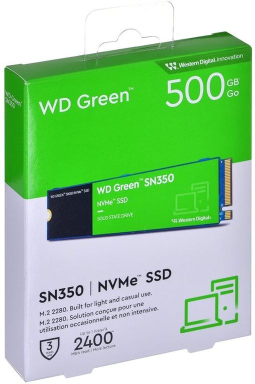 Disco Solido Green M2 SN350 NVME 500GB