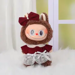 DISEÑO ORIGINAL - Ropa para Labubu Vestido Rojo Tutu Rosa