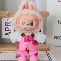 DISEÑO ORIGINAL - Ropa para Labubu Enterizo Blanco y Rosa