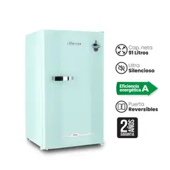 LIBERO - Frigobar Retro 98 Litros Menta LFB-90M