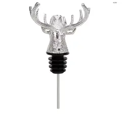 GENERICO - Vertedor De Botella plateado con diseño de siervo