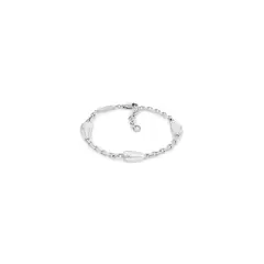 CALVIN KLEIN - Pulsera de acero inoxidable Plateada