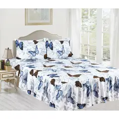 CASATEX - JUEGO DE SÁBANAS CON BLONDA KING