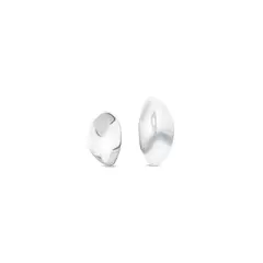 CALVIN KLEIN - Aretes de acero inoxidable plateado