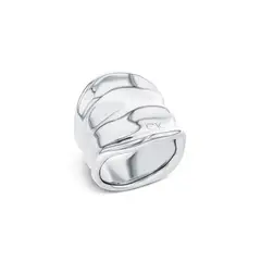 CALVIN KLEIN - Anillo de acero inoxidable