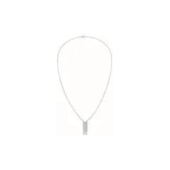 CALVIN KLEIN - Collar de acero inoxidable plateado