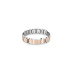CALVIN KLEIN - Pulsera de acero inoxidable plateada