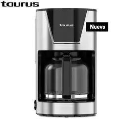 TAURUS - Cafetera Sicilia 900W de 15 Tazas con Filtro Lavable