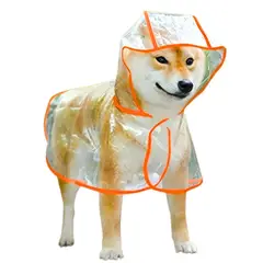 GENERICO - CAPA Impermeable de Lluvia para Mascotas Talla 5 Naranja