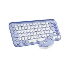 LOGITECH - Teclado + Mouse Pop Icon BluetoothWireless Sp Copilot Lilac