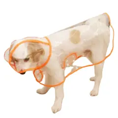 GENERICO - CAPA Impermeable de Lluvia para Mascotas Talla 6 Naranja
