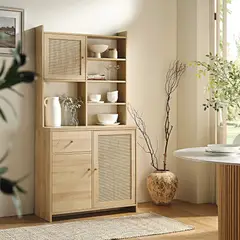 R&R MUEBLES - Mueble de Cocina Kurogane Marrón