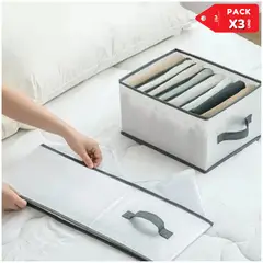 INSPIRA - Organizador multiusos de pantalones toallas ropa 9 Compartimentos