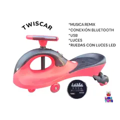 KINGDOM - TWISCAR BALLENA ROJO MUSICAL CON BLUETOOTH