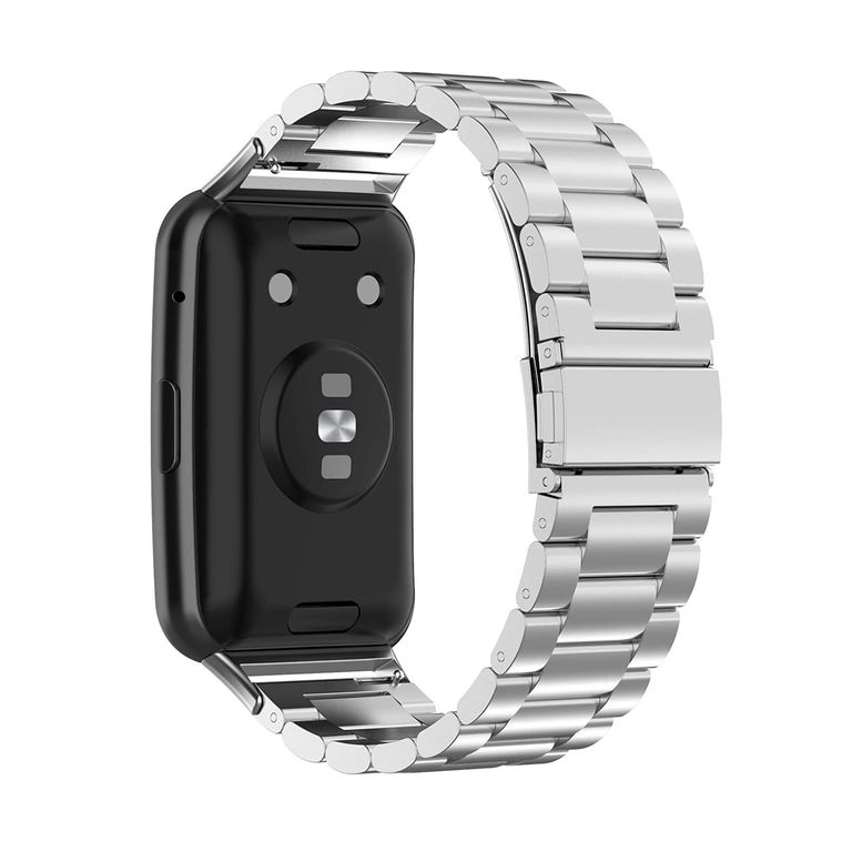 Correa Acero Eslabones para HUAWEI FIT 4 - FIT 4 PRO - Plata
