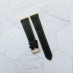 GENERICO - Correa Cuero Color para HUAWEI FIT 4 - FIT 4 PRO - Negro