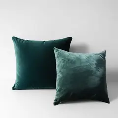 GENERICO - 02 Cojines Verdes Petróleo Navideñas Boho 40 X 40 Cm