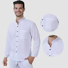 FORBER - Camisa Blanca Manga Larga Hombre