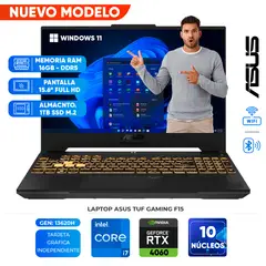Laptop TUF Gaming F15, Core i7 13620H, 16GB DDR5, 1TB SSD, 15,6 FHD IPS