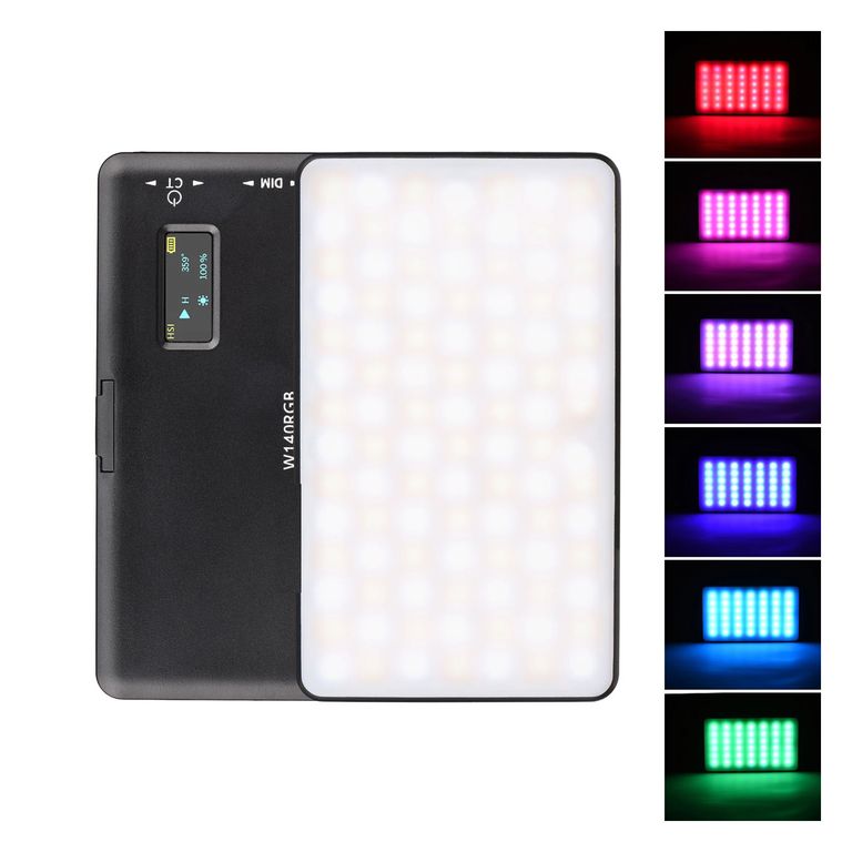 Luz Led W140 Video Light Rgb Para Video Fotografía A Bateria