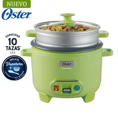 OSTER - Olla Arrocera 1.8L 3 en 1 Función de Sofrito Vaporera Verde