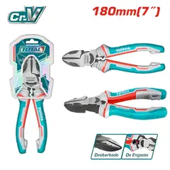 TOTAL TOOLS - Alicate Corte Diagonal 7 Pulgadas Industrial Total - THT230706S
