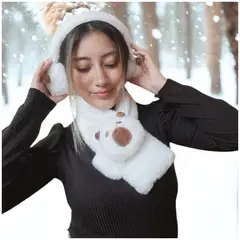 INSPIRA - Set bufanda y orejera Capibara felpa