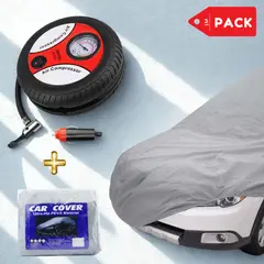 INSPIRA MARKET - Pack Cobertor funda para auto XL con Inflador de llantas