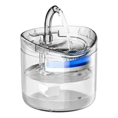 PELUDINES - Fuente Para Gato Bebedero Para Mascotas Color Trasparente